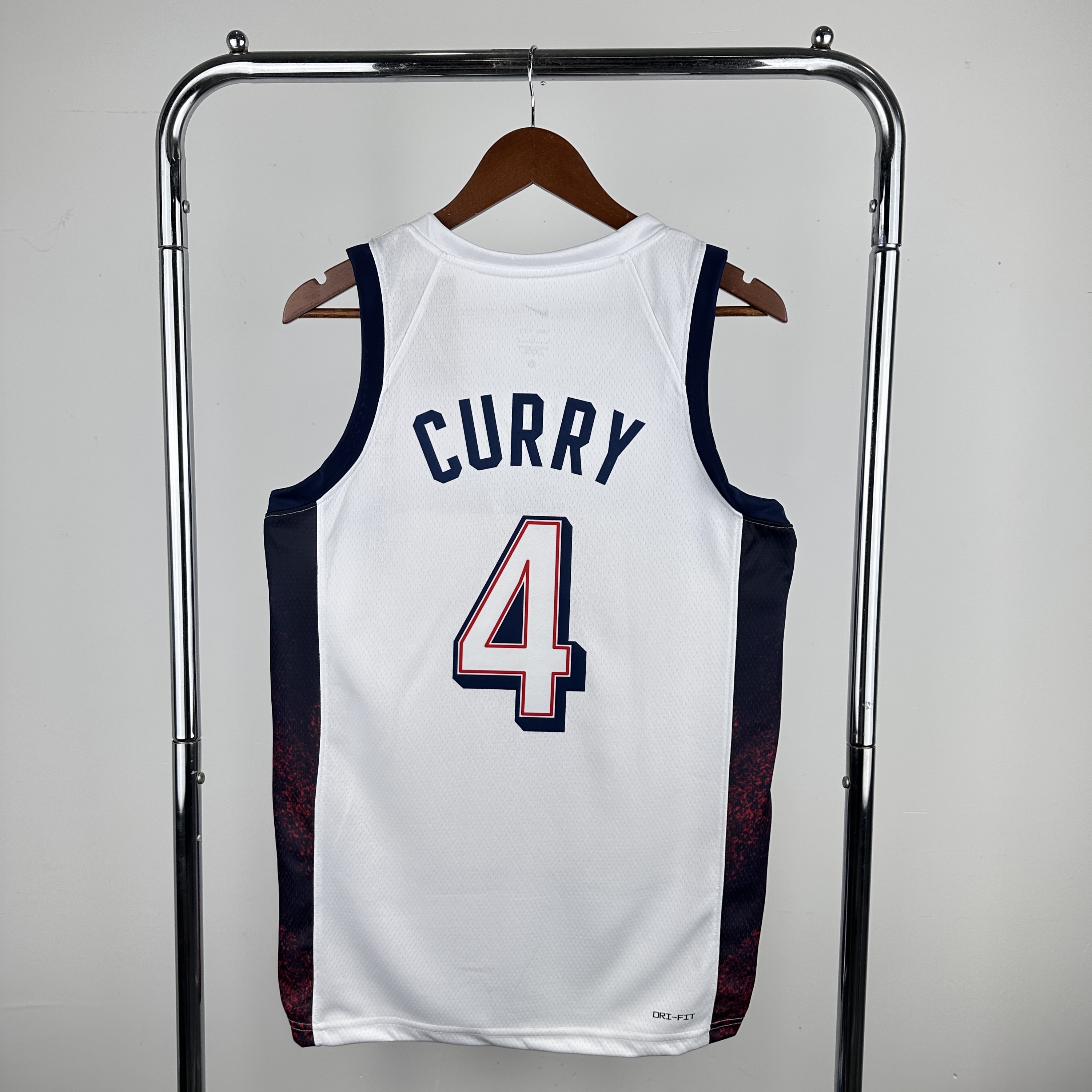 2024 Olympic USA #4 Curry White Nike NBA Jersey